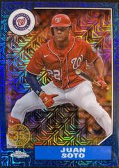 Juan Soto [Blue] #T87C2-1 Baseball Cards 2022 Topps Silver Pack 1987 Chrome Series 2 Prices