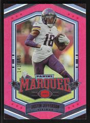 Justin Jefferson [Pink] #21 Football Cards 2022 Panini Chronicles Marquee Prices