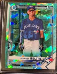Manuel Beltre [Aqua] #BCP-244 Baseball Cards 2021 Bowman Chrome Sapphire Prospects Prices