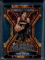 Trae Young #27 Basketball Cards 2022 Panini Obsidian Volcanix Prices