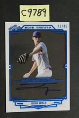 Josh Wolf #CA-JW2 Baseball Cards 2019 Leaf Trinity Clear Autograph Prices