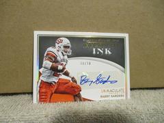 Barry Sanders [Gold] Football Cards 2022 Panini Immaculate Collegiate Ink Autographs Prices