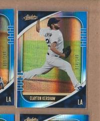 Clayton Kershaw [Spectrum Blue] #100 Baseball Cards 2021 Panini Absolute Prices