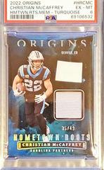 Christian McCaffrey [Turquoise] Football Cards 2022 Panini Origins Hometown Roots Prices