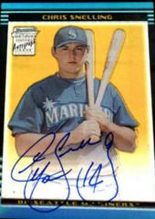 Chris Snelling [Gold Refractor Autograph] Baseball Cards 2002 Bowman Chrome Gold Prices