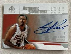 Jalen Rose #AS-RO Basketball Cards 2003 SP Signature Authentic Signature Prices