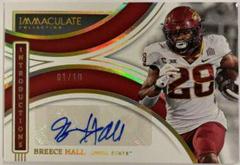 Breece Hall [Gold] #II-BHA Football Cards 2022 Panini Immaculate Collegiate Introductions Autographs Prices