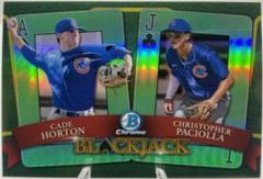 Christopher Paciolla, Cade Horton [Green] #BJ-3 Baseball Cards 2022 Bowman Draft Blackjack Prices