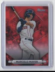 Marcelo Mayer [Red] #BSP-58 Baseball Cards 2023 Bowman Sterling Prices