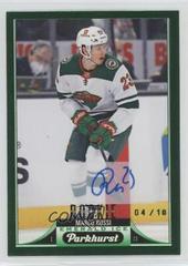 Marco Rossi [Emerald Ice Autograph Achievements] Hockey Cards 2022 Parkhurst Prices