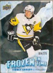Sidney Crosby #FT-SC Hockey Cards 2022 Upper Deck Trilogy Frozen in Time Prices