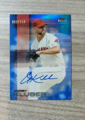 Corey Kluber [Blue Refractor] Baseball Cards 2016 Topps Finest Autographs Prices
