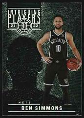 Ben Simmons [Emerald] Basketball Cards 2021 Panini Illusions Intriguing Players Prices