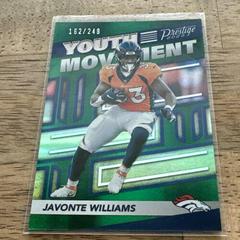 Javonte Williams [Green] #YM-10 Football Cards 2022 Panini Prestige Youth Movement Prices