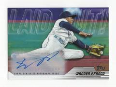 Wander Franco [Autograph] #LO-20 Baseball Cards 2023 Topps Update Laid Out Prices