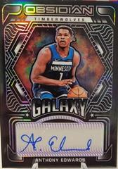 Anthony Edwards [Purple] Basketball Cards 2021 Panini Obsidian Galaxy Autographs Prices
