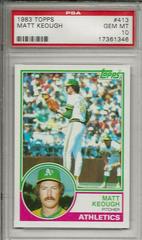 Matt Keough #413 Baseball Cards 1983 Topps Prices