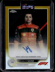 Carlos Sainz [Gold] #CAC-CS Racing Cards 2022 Topps Chrome Formula 1 Autographs Prices