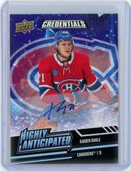 Kaiden Guhle #HA-46 Hockey Cards 2022 Upper Deck Credentials Highly Anticipated Autograph Prices