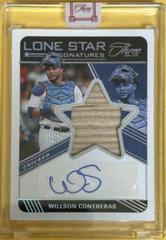 Willson Contreras [Silver] #LSS-CO Baseball Cards 2022 Panini Three and Two Lone Star Signatures Prices