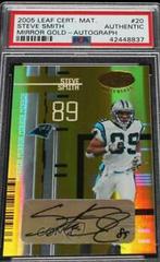 Steve Smith [Mirror Gold Autograph] #20 Football Cards 2005 Leaf Certified Materials Prices