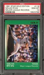 Nolan Ryan [Major League Records] Baseball Cards 1991 Star Gold Edition Prices