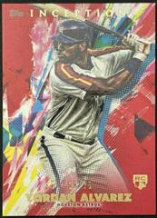 Yordan Alvarez [Red] #25 Baseball Cards 2020 Topps Inception Prices