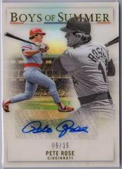 Pete Rose [Gold] Baseball Cards 2022 Panini Chronicles Boys of Summer Autographs Prices