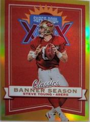 Steve Young [Gold] #BS-14 Football Cards 2022 Panini Classics Banner Season Prices