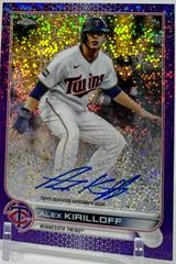 Alex Kirilloff [Purple Speckle] #CVA-AK Baseball Cards 2022 Topps Chrome Veteran Autographs Prices