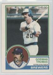 Gorman Thomas Baseball Cards 1983 O Pee Chee Prices