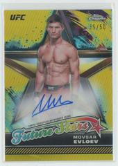 Movsar Evloev [Gold Refractor] #FSA-MEV Ufc Cards 2024 Topps Chrome UFC Future Stars Autograph Prices