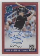 Ryan McMahon [Red] #RRS-RY Baseball Cards 2018 Panini Donruss Optic Rated Rookie Signatures Prices