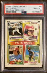 Pete Rose [Special 1979-82] #6 Baseball Cards 1986 Topps Tiffany Prices