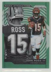 John Ross III [Green Prizm] Football Cards 2017 Panini Prizm Rookie Introductions Prices