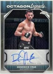 Dominick Cruz #OLA-DCR Ufc Cards 2024 Topps Chrome UFC Octagon Legends Autograph Prices