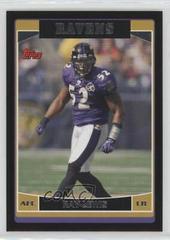 Ray Lewis [Black] Football Cards 2006 Topps Prices
