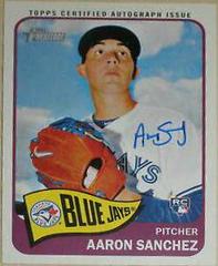 Aaron Sanchez #AS Baseball Cards 2014 Topps Heritage Real One Autographs Prices