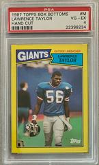 Lawrence Taylor #M Football Cards 1987 Topps Box Bottoms Hand Cut Prices