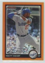 Matt Kemp [Orange Refractor] #4 Baseball Cards 2010 Bowman Chrome Prices