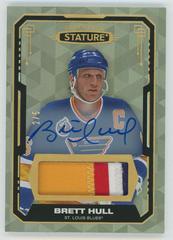 Brett Hull [Design Photo Variant Autograph Material] #13 Hockey Cards 2021 Upper Deck Stature Prices