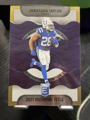 Jonathan Taylor [Gold] Football Cards 2022 Panini Donruss Elite Title Waves Prices