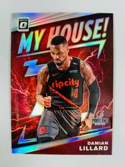Damian Lillard [Holo] #10 Basketball Cards 2019 Panini Donruss Optic My House Prices