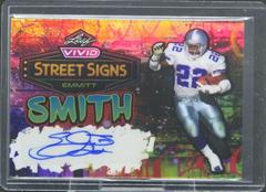 Emmitt Smith #SS-ES1 Football Cards 2023 Leaf Vivid Autographs Street Signs Prices