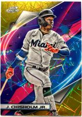 Jazz Chisholm Jr. [Gold Interstellar] #6 Baseball Cards 2022 Topps Cosmic Chrome Prices