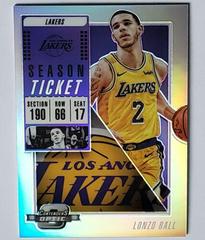 Lonzo Ball [Silver] #2 Basketball Cards 2018 Panini Contenders Optic Prices