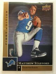 Matthew Stafford #180 Football Cards 2009 Upper Deck First Edition Prices
