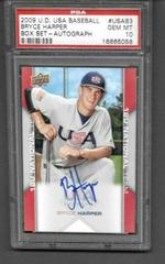 Bryce Harper [Autograph] #USA83 Baseball Cards 2009 Upper Deck USA Baseball Box Set Prices