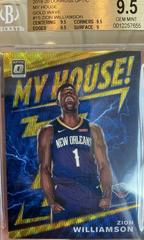 Zion Williamson [Gold Wave] #15 Basketball Cards 2019 Panini Donruss Optic My House Prices