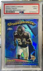 Randy Moss [Refractor] #RB18 Football Cards 2003 Topps Chrome Record Breakers Prices